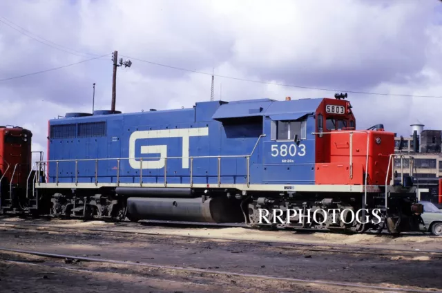 Rr Print Grand Trunk Western Gtw Gp38 Locomotive #5803