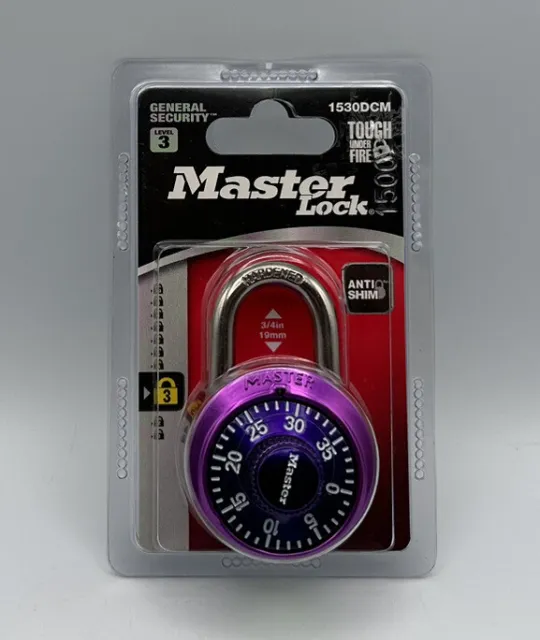 Master Lock Combination Anti Shim General Security Level 3 (Brand New)