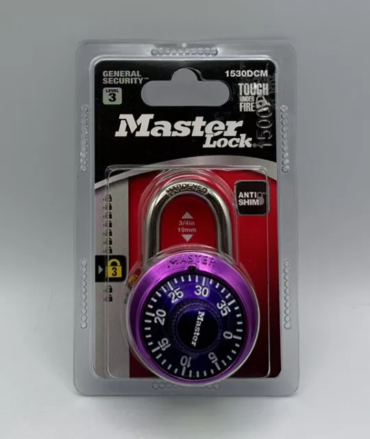 Master Lock Combination Anti Shim General Security Level 3 (Brand New)