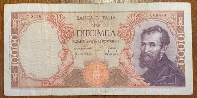 Italie Billet De 10000 Lires 1962 (Bill 154) Voir Photos