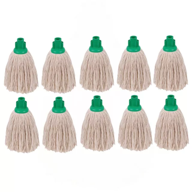 Cotton Twine Socket Mop Green (Pack of 10)