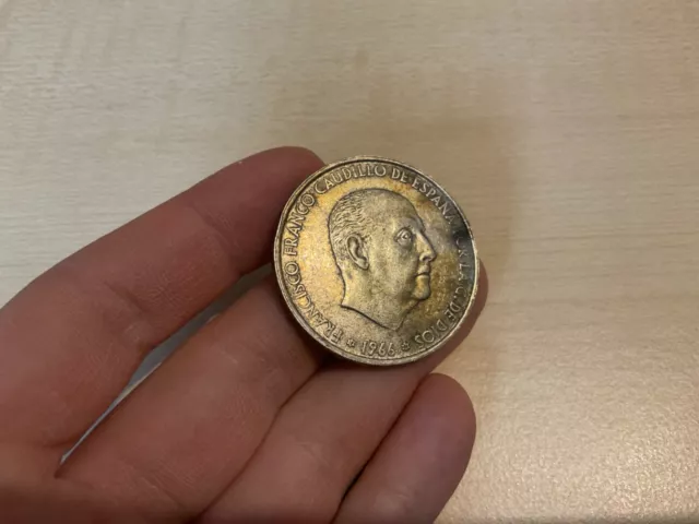 Spanien 100 Peseten 1966 *66 Silber 0.800 Münze Collectible Coin Sammlermünze
