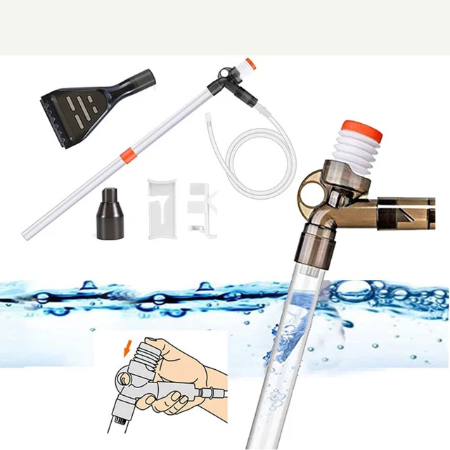 Fish Tank Cleaning Gravel Kit Aquarium Water Changer Filter Cleaner Tool Set NEW