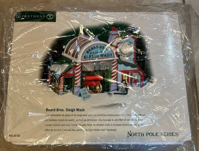 Dept Department 56 Beard Bros Sleigh Wash North Pole Series NEW in box Sealed