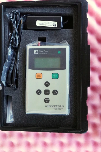 Met One Instruments  Aerocet 531S/ 9801 Flo Meter/Rh Temp Sensor G3120