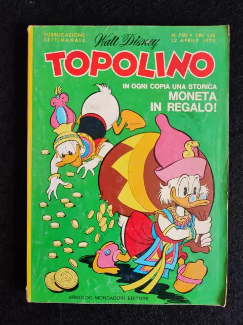 TOPOLINO LIBRETTO Nr. 750 Ed. Mondadori 1970 ***