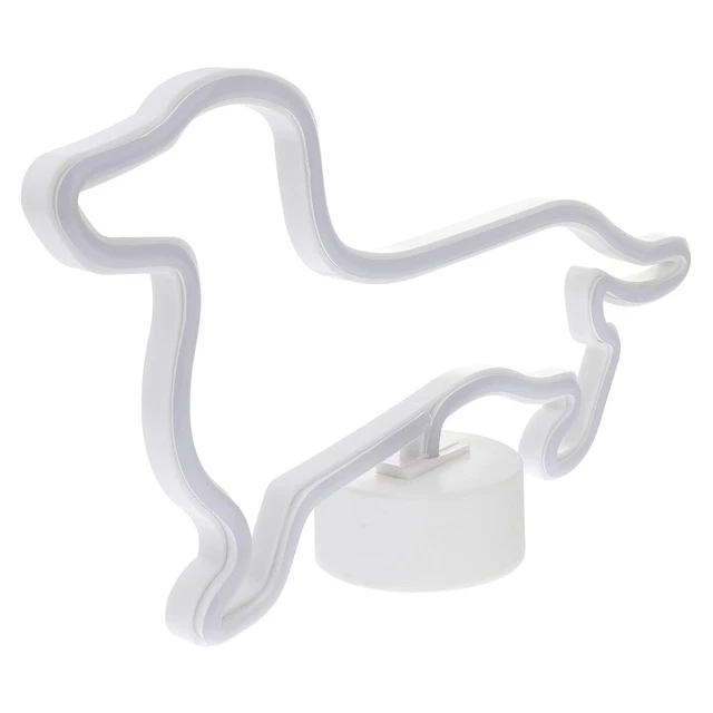 Lámpara de neón para perro luz decorativa decoración cachorro lámpara escudo perro lámpara de neón