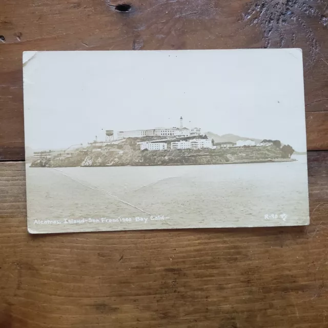 Alcatraz Island San Francisco Bay Prison Federal Jail Vintage Postcard Souvenir