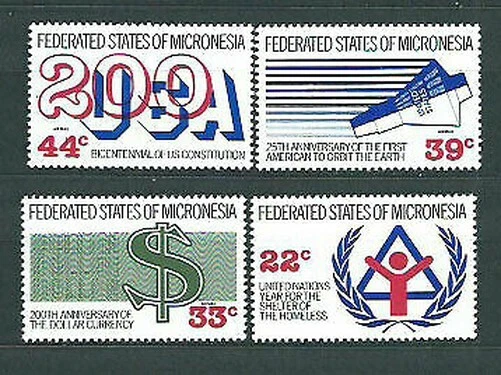 Mikronesien - Post 1987 Yvert 44 + Av 24/6 MNH