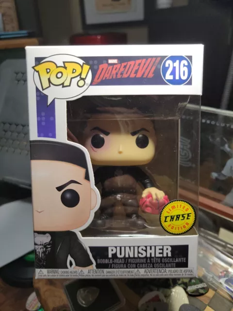 Funko POP! Marvel Dardevil Punisher #216 Chase Limited Edition Vinyl Figure NEW