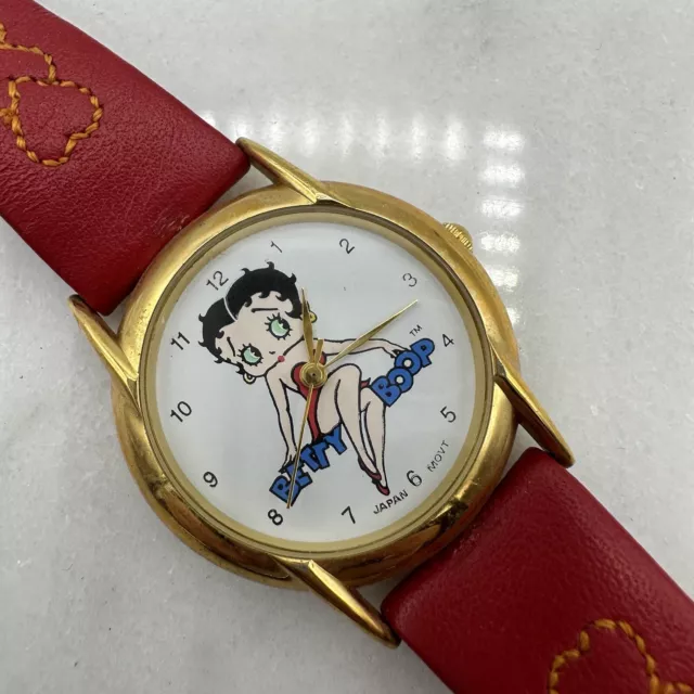 Vintage BETTY BOOP Watch Red Band - NEW BATTERY