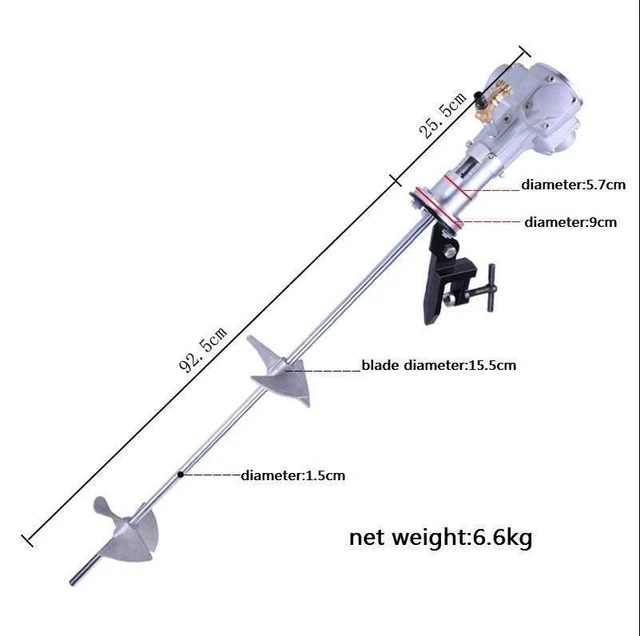 50 gallons pneumatic mixer Ink painting blender carry barrel stype mixer E