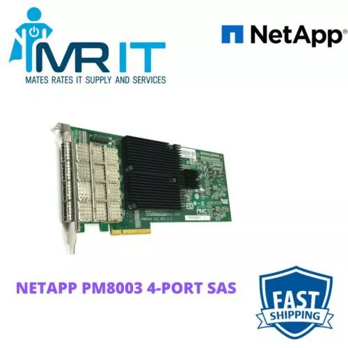 NetApp HBA SAS 4-Port 3/6 GB QSFP PCIE 111-00341+F2 Controller PMC Sierra PM8003