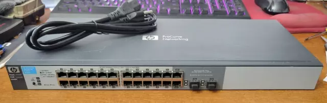 HP Procurve 1810G-24 Gigabit Switch 24-port J9450A w/ power adapter