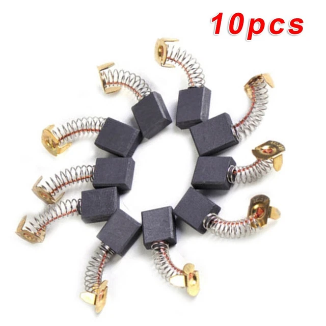 Sourcing Map Charbon Moteur Brosse Électrique 5x10x15mm - 2 Paires Pour Foreuse Et Outils Rotatifs