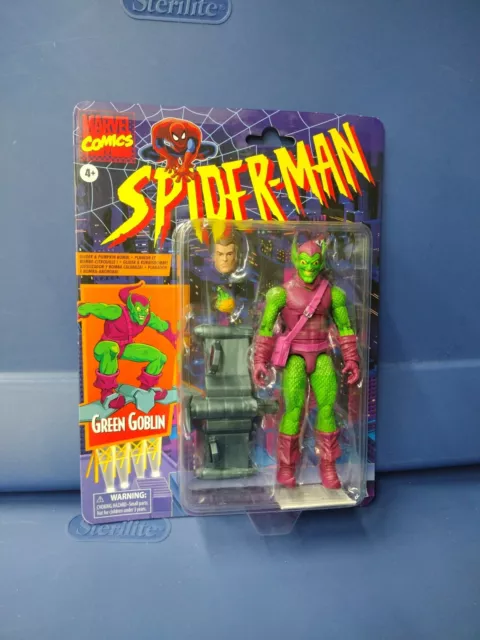 Marvel Legends Spider-Man Retro Green Goblin 6 inch Action Figure New Hasbro