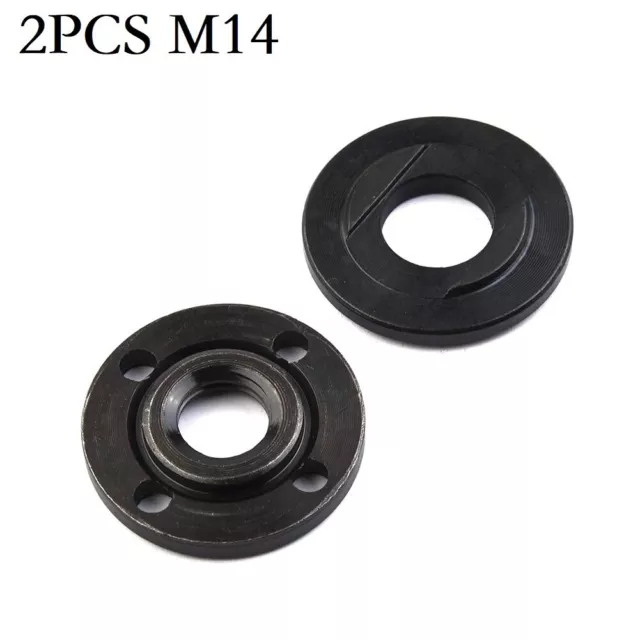 Angle Grinder Disc Holder Nuts Set M14 Inner Outer Flange Nut Replace Accessory