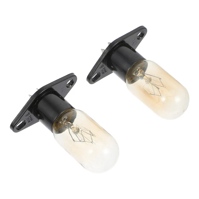 2 Pcs Lampes De Four Ampoule Micro-ondes Ampoule Pour Réfrigérateur Avec Siège