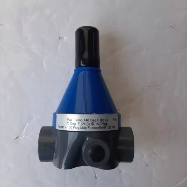 WalChem PVC Back pressure/Relief valve, 1/2"