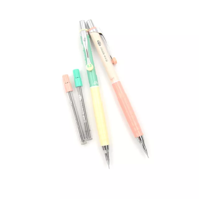 1Set 0.3mm Mechanical Pencil+Pencil Lead Office School Writing Drawing SuppEL