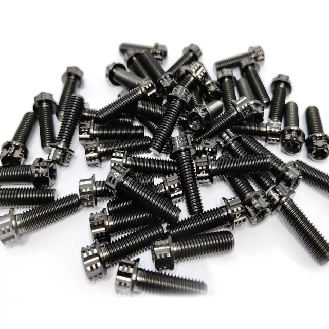 Ti Titanium Torx Head Flange Bolt M8x25mm