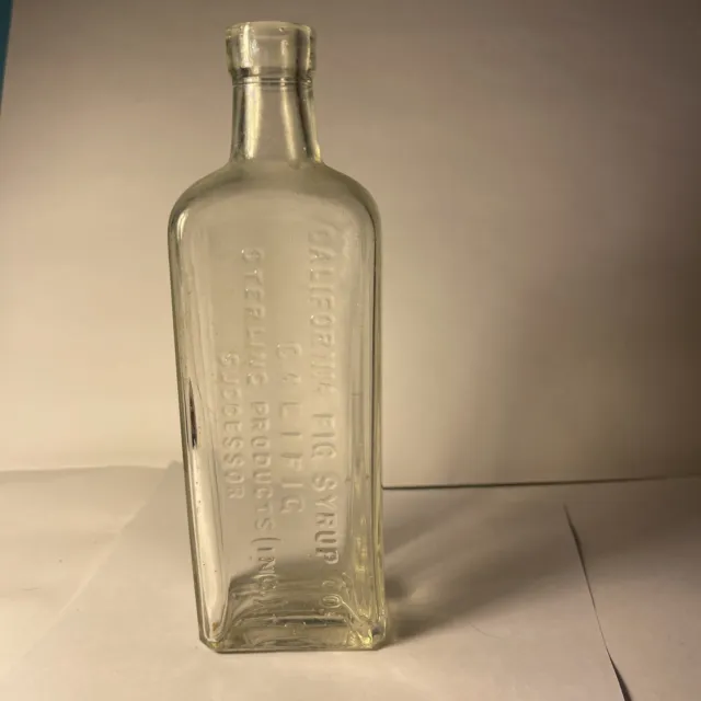 Antique California Fig Syrup Bottle