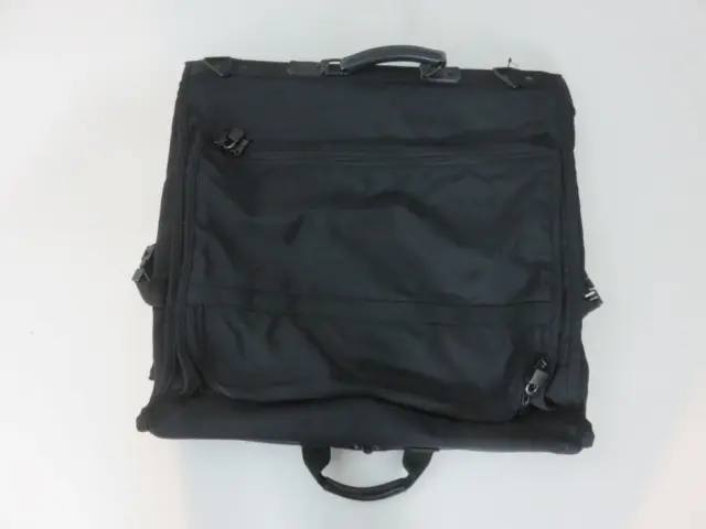 Tumi Garment Bag Black Ballistic Nylon Bi-Fold Carry-On Suit 23" x 20" 2