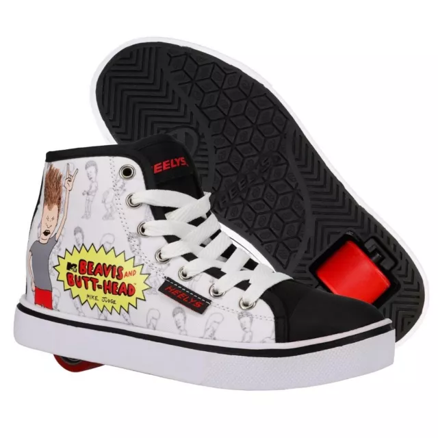 Heelys X MTV Beavis & Butthead Hustle Hi Skate Shoes - Adult Size UK 9 - SALE