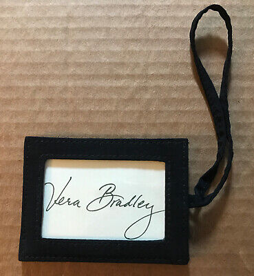 Vera Bradley Classic Black Luggage Tag