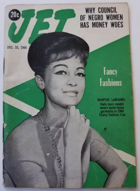 Jet Magazine December 10 1964 J Edgar Hoover Marthe LeBourg Ebony Sugar Ray E1A