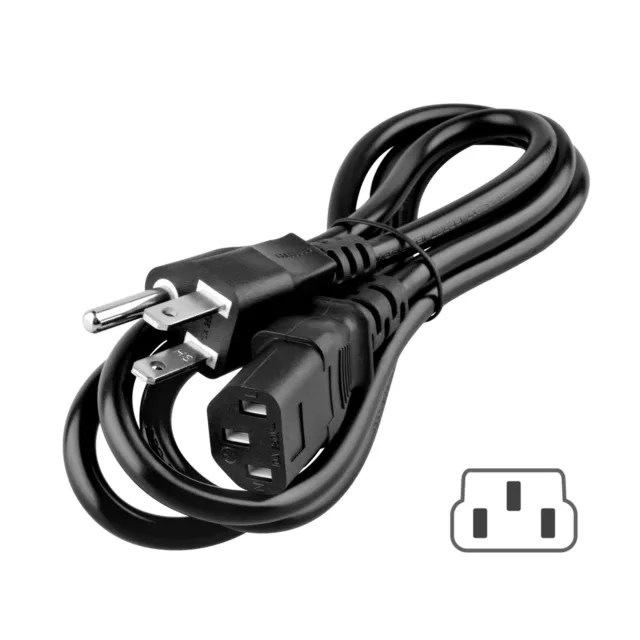 5ft AC Power Cord Cable For Panasonic TC42PX14 TCP42G10 TC-P42S30 3-prong Wire