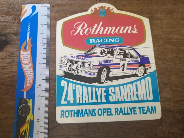 Autocollant Vintage Rallye Sanremo 1977 - 15ème édition