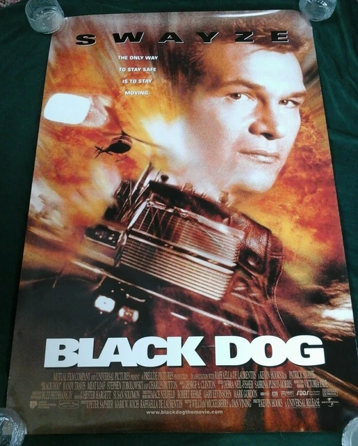 BLACK DOG starring PATRICK SWAYZE FILM POSTER 100 X 69cms £6.00