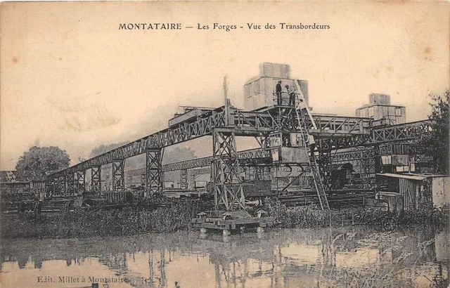 Cpa 60 Montataire Les Forges Vue Des Transbordeurs