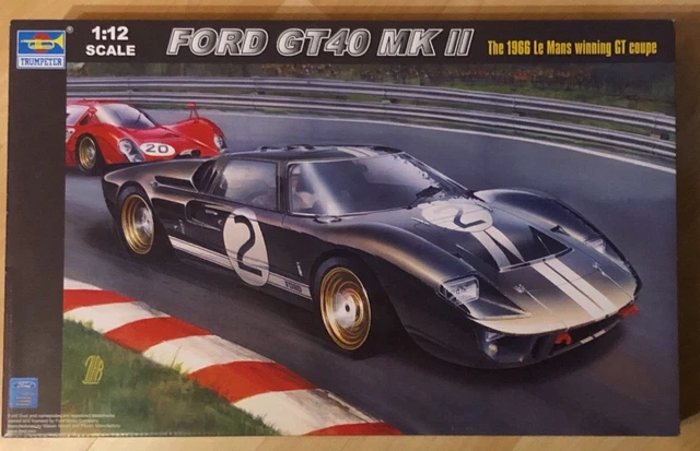 FORD GT40 MK II - 1966 Le Mans Coupe - Trumpeter 1:12 - Neu - OVP EUR ...