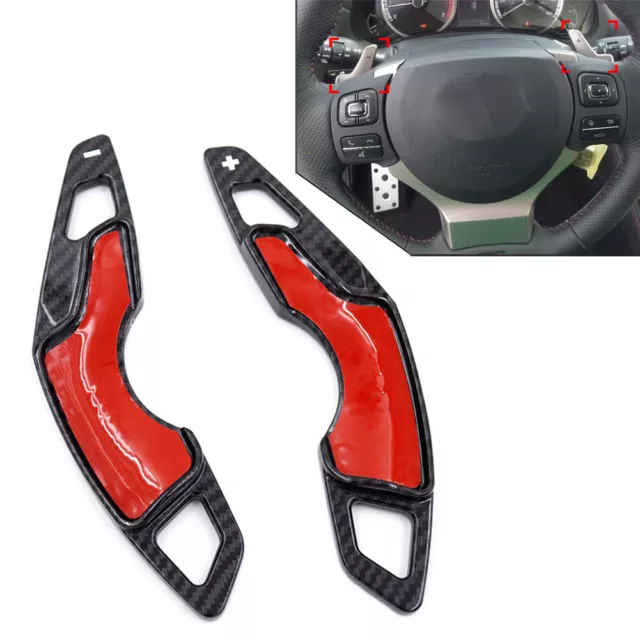 2Pcs Steering Wheel Shift Paddle Extension For Lexus IS200 RC300 NX300 CT200h