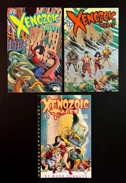XENOZOIC TALES #4, 8, 12 Lot By Mark Schultz Kitchen Sink Press 1987-1992