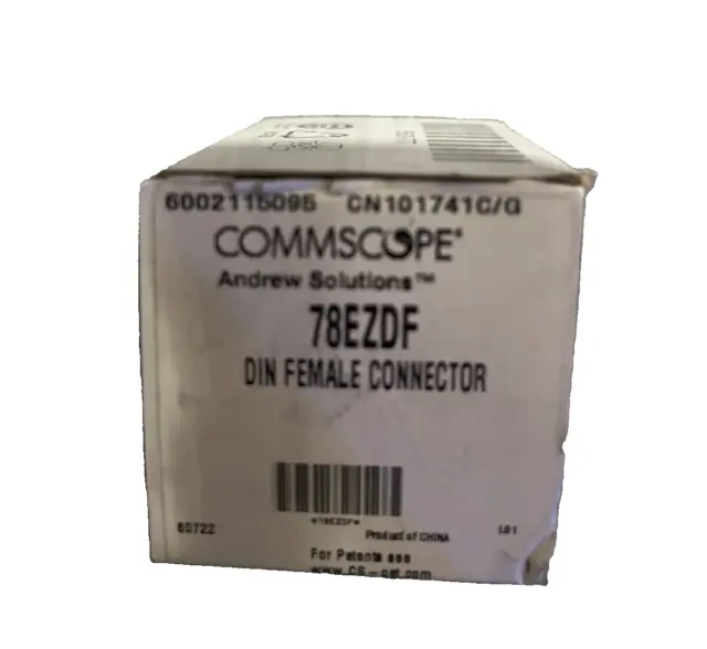 COMMSCOPE Connector 7/8 DIN FEMALE 78EZDF Must purchase Min qty of 10