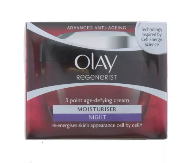 Olay 50Ml Regenerist Moisturiser 3 Point Age-Defying Night Cream