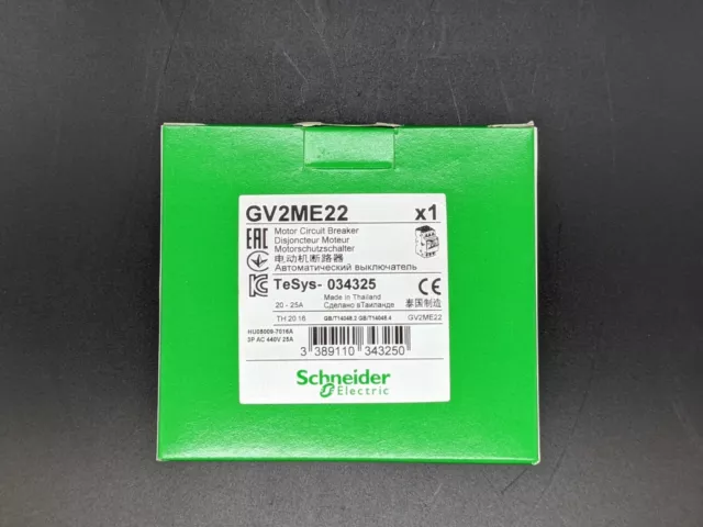 Square D Schneider Electric GV2ME22 Manual Starter 20-25 Amps