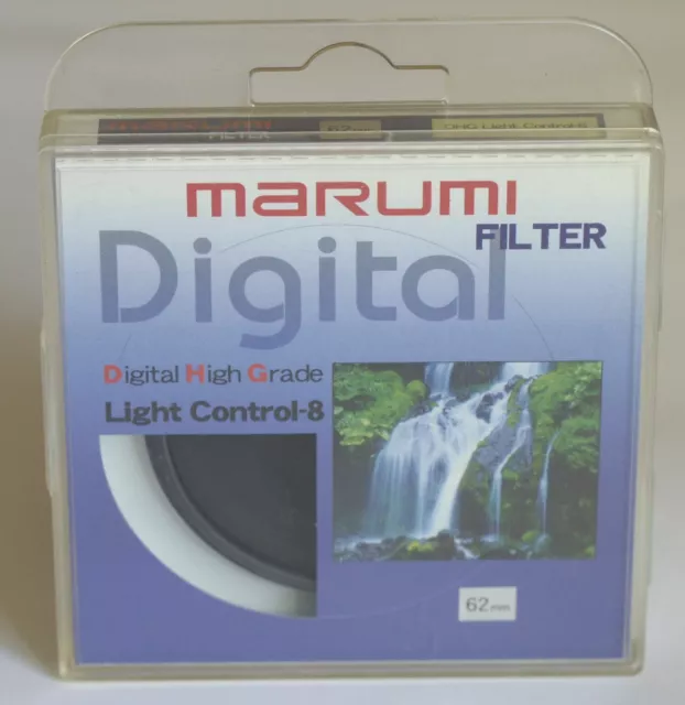 Marumi DHG neutral density ND x8 ND8 light control 62mm filter