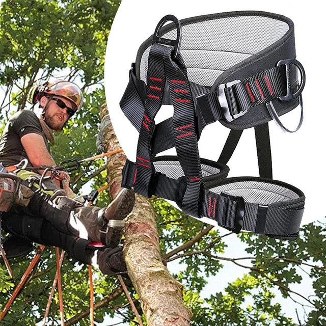 CLIMBING SAFETY HARNESS Tree Climbing Caving Rock Climbing belts Rescue ...