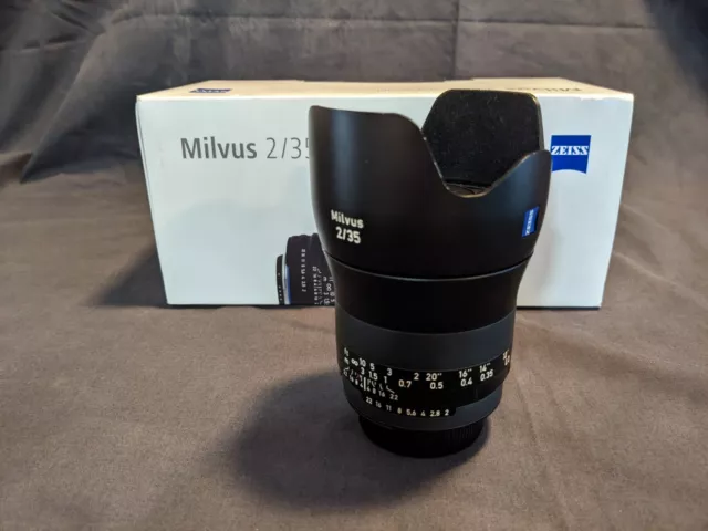 Zeiss Milvus 35mm f2.0 Distagon ZF.2 Nikon Mount Lens