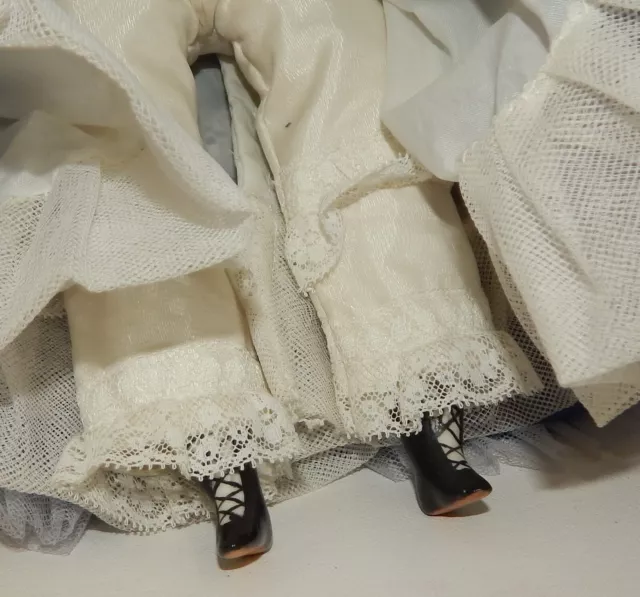 Louis Wolf & Co. Bisque Porcelain Cloth Body 14" Doll 4