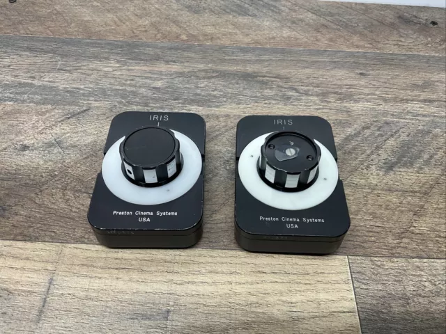 (LOT OF 2).  HU3 Preston Cinema Systems Wired Iris Control Unit 4020 Hand   C-90