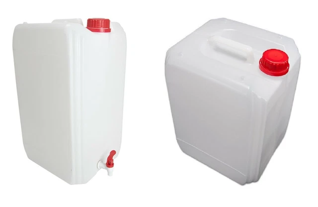 Contenitore Per Acqua Ulisem Da 15 Litri, Rubinetto Di Scarico, Tappo A Vite Contenitore Portatile Per Acqua Potabile Senza Bpa Campeggio Auto Bianco 89020497 - Foto 6