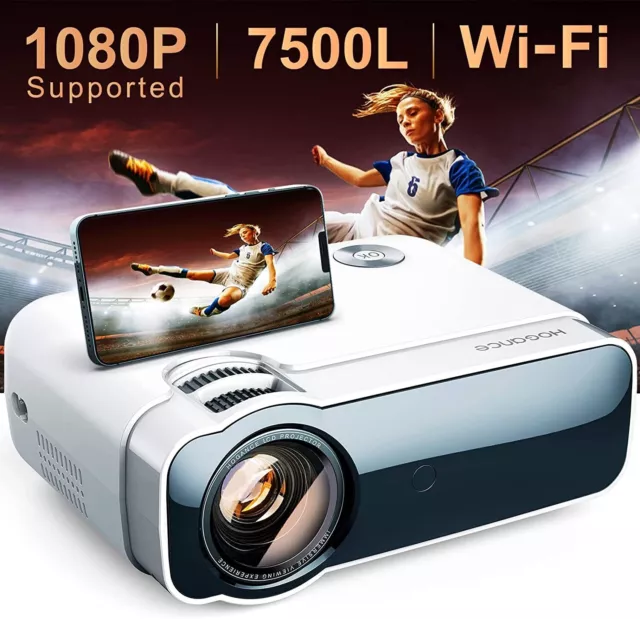 Proiettore Wireless Wifi 7500 Lumen 1080p FHD VideoProiettore Portatile Tv