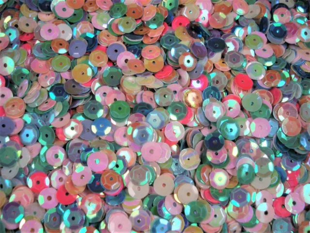 Sequins Cup 6mm Mix AB 20g Dancing Costumes Beading Dancewear FREE POSTAGE