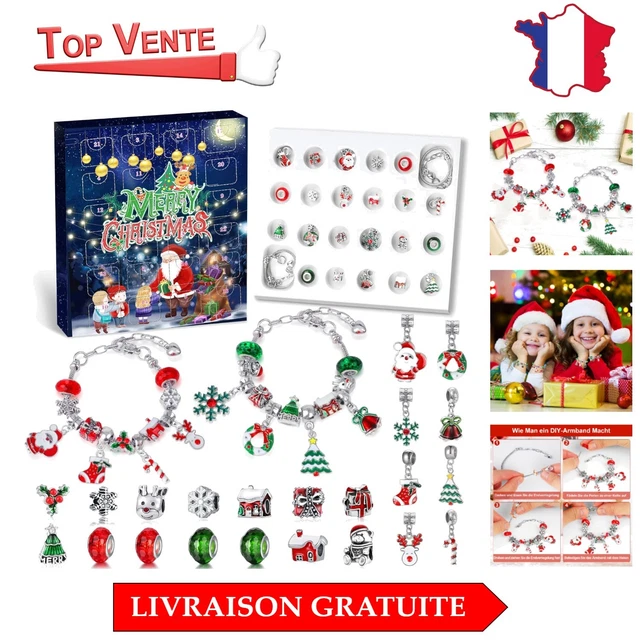 Calendrier De L'Avent 2025 Bijoux Fantaisie - 24 Surprises Beauté Pour Fille, Femme, Adolescente - Cadeau De Noël Élégant