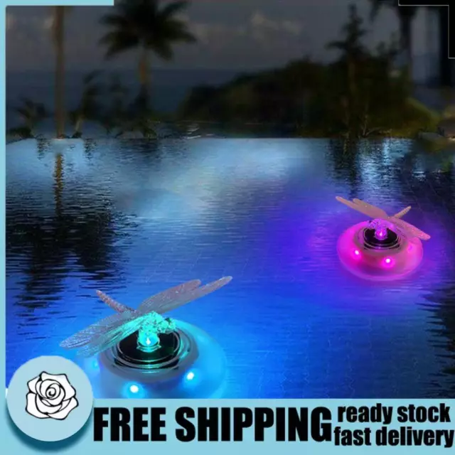 Solar RGB LED Swimming Pool Underwater Floating Lamp Garden Water Light (B)